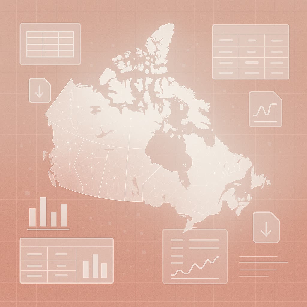 Canadian census data interactive explorer interface