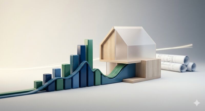 House price prediction model results and feature analysis